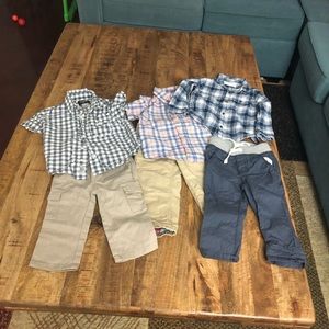 3 set of boy’s shirts and pants